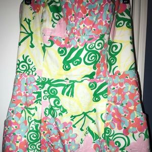 Strapless Lilly Pulitzer dress with pockets